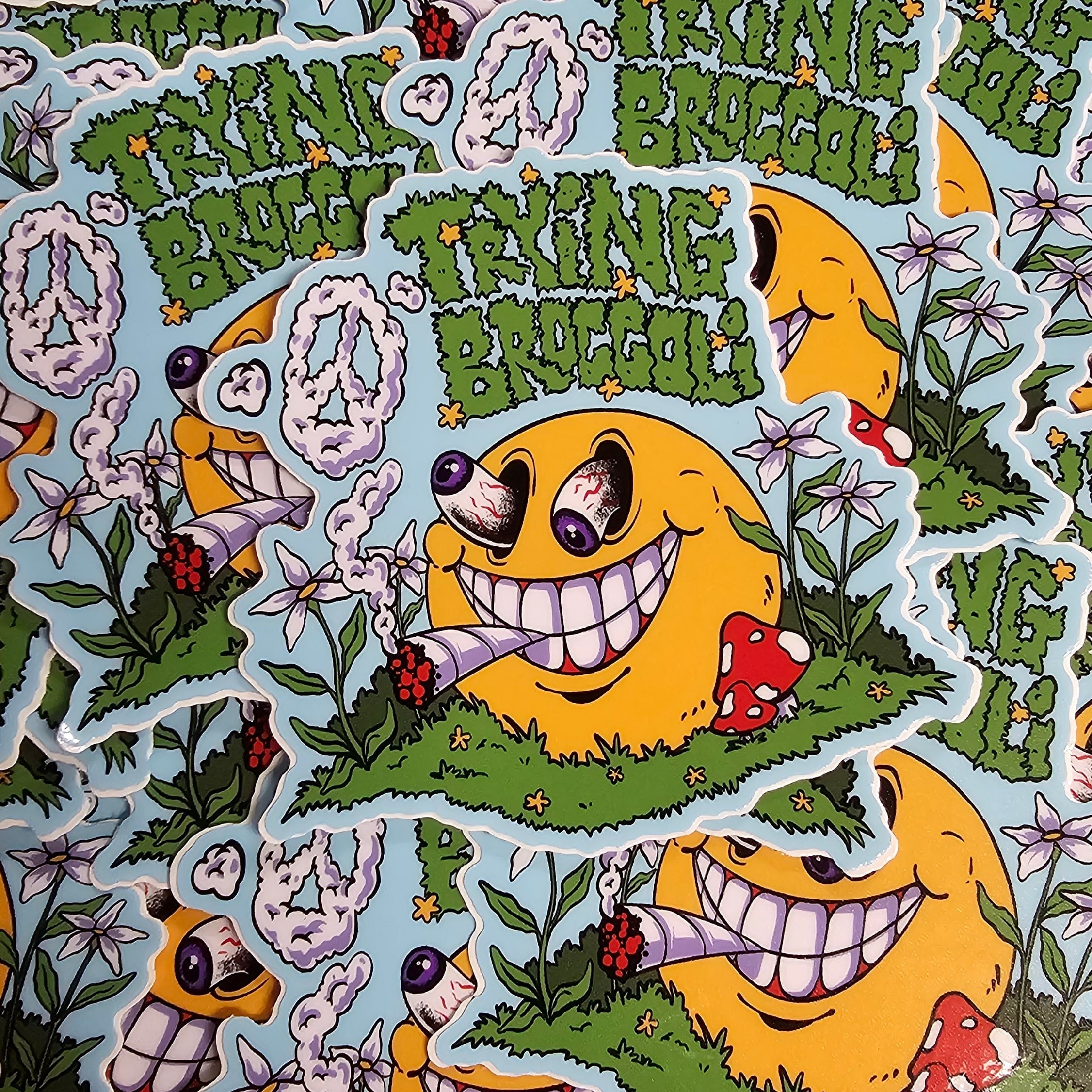 Smokin Peace Sticker