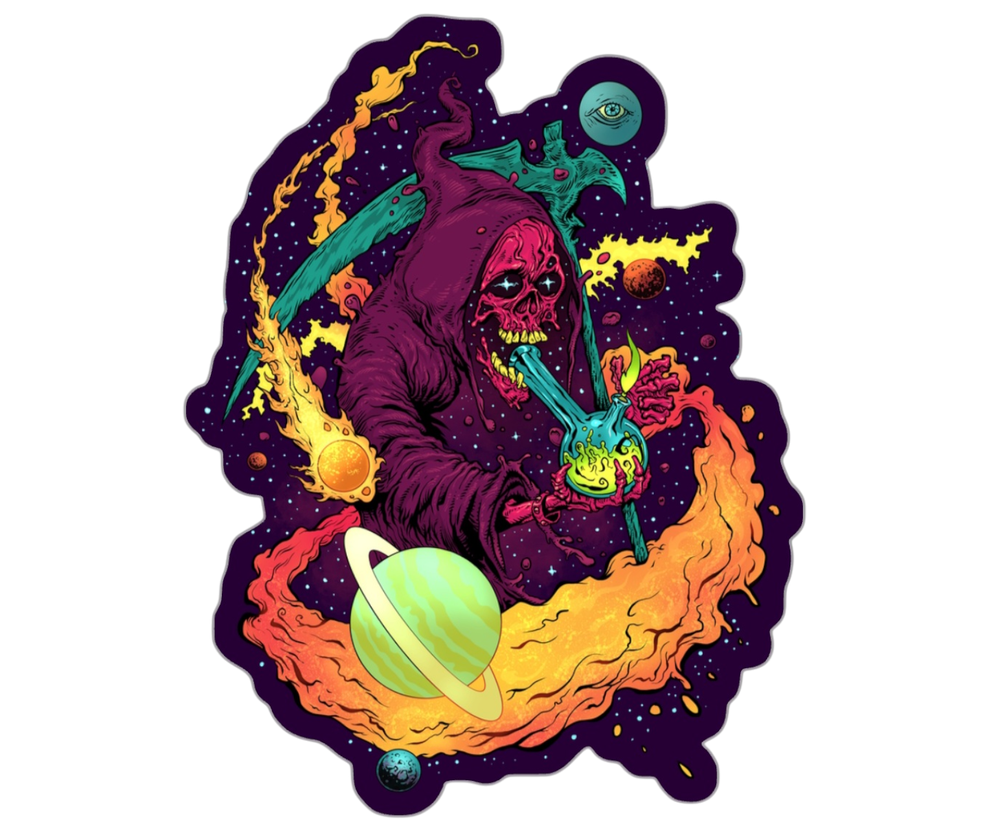Grim Reefer Sticker