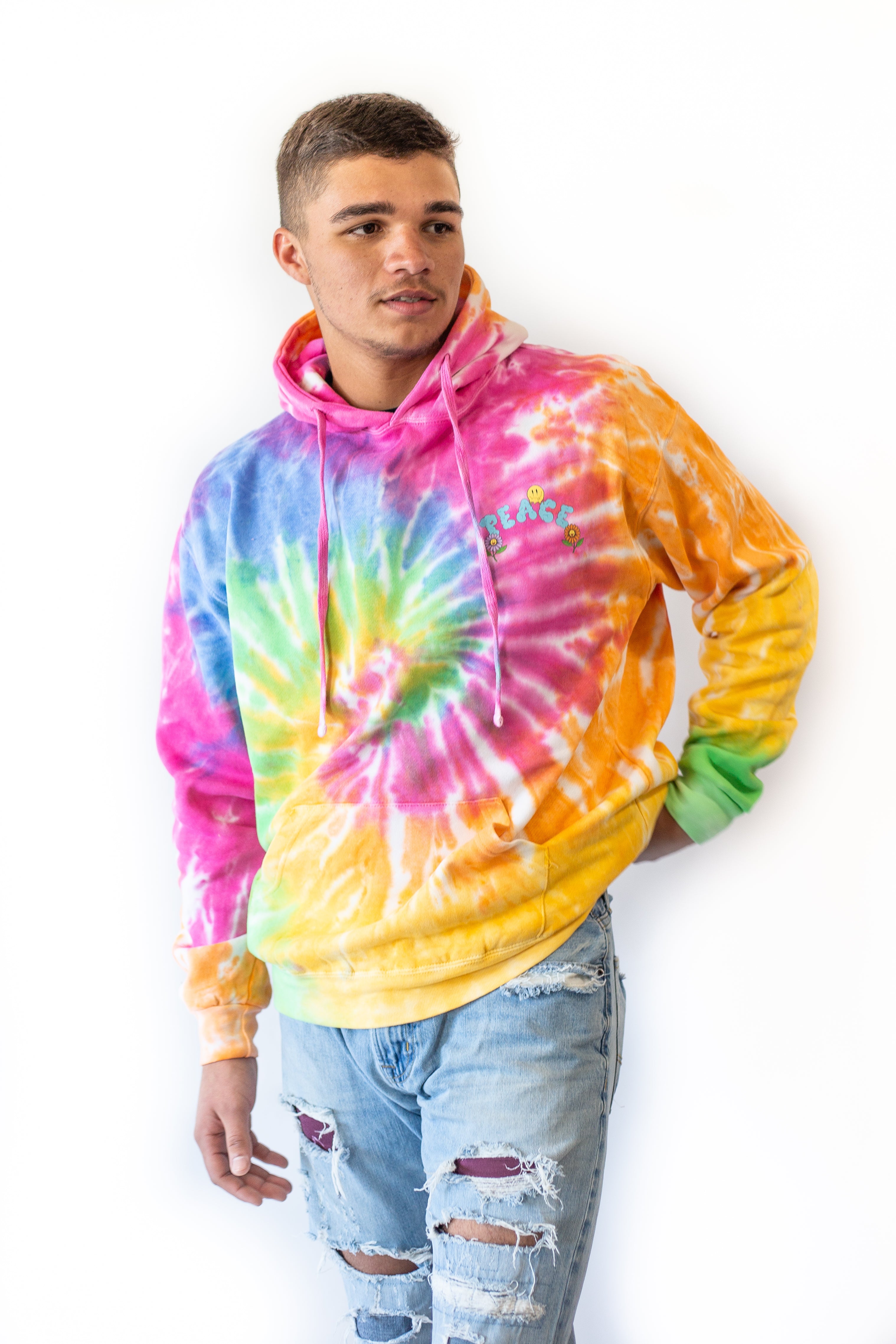 PEACE Tie-Dye Hoodie