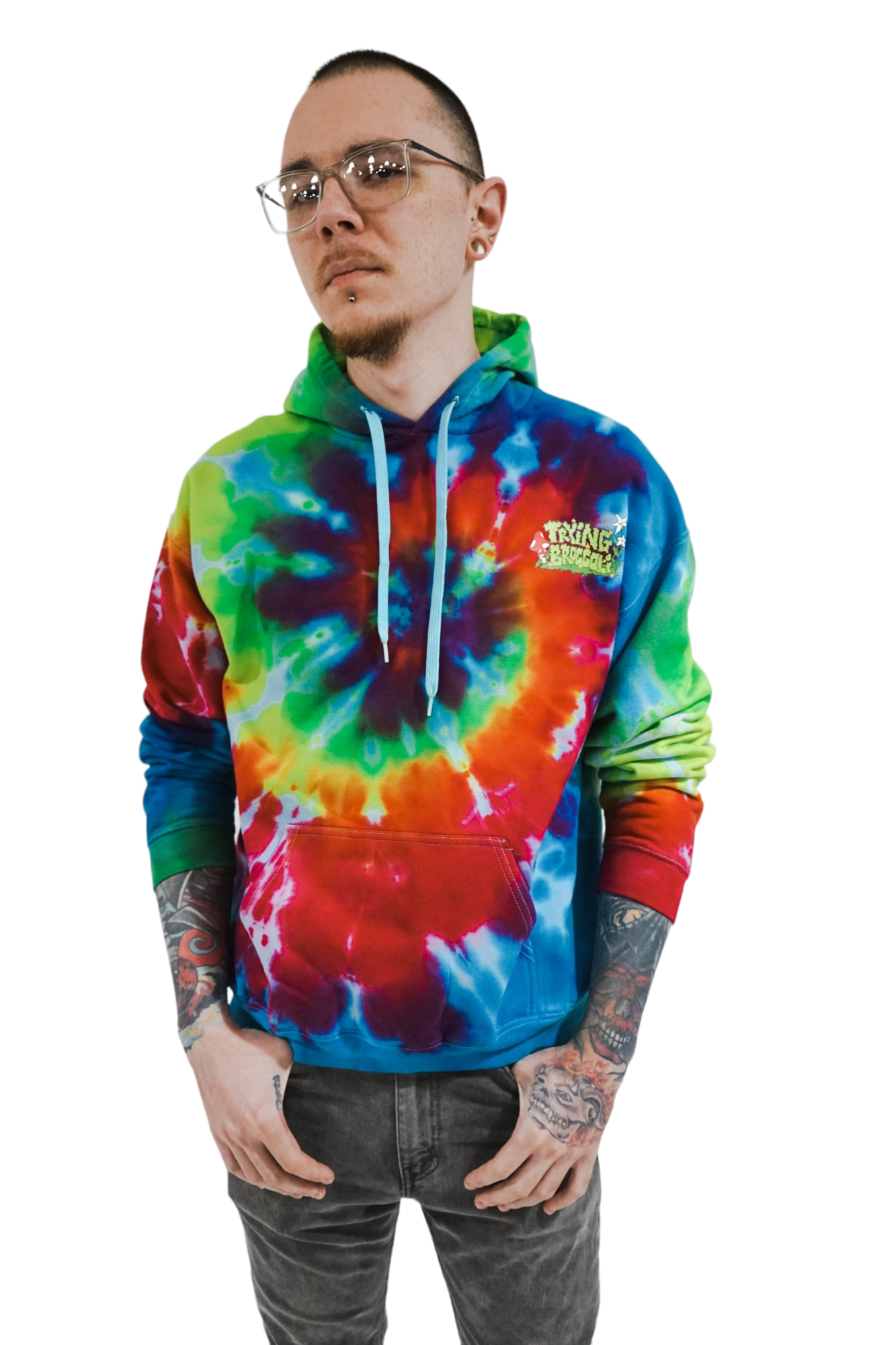 Smokin Peace Tie Dye Hoodie